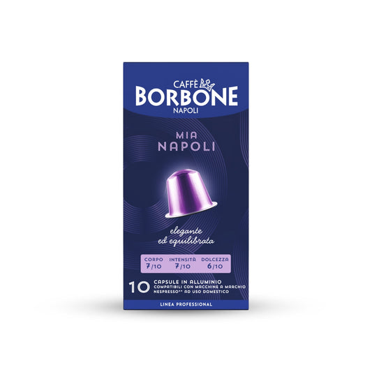 Caffè Borbone Mia Napoli aluminum Nespresso-compatible capsules