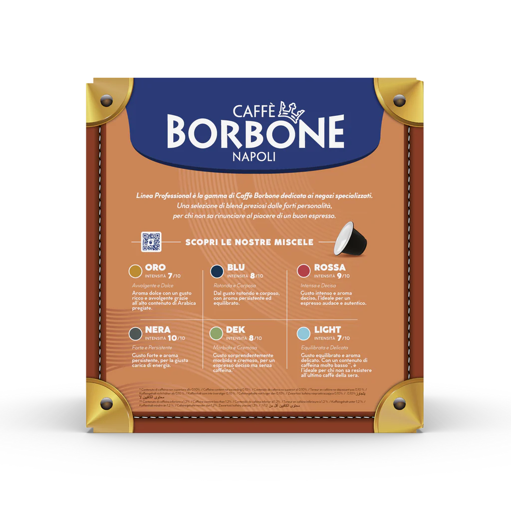 BORBONE Blue Blend [8.5/10 Intensity] - Nespresso®* Machine Compatible Capsules - 50PK