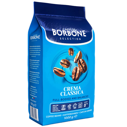 CAFFE BORBONE CREMA CLASSICA [8/10 Intensity] - 1KG - WHOLE COFFEE BEANS