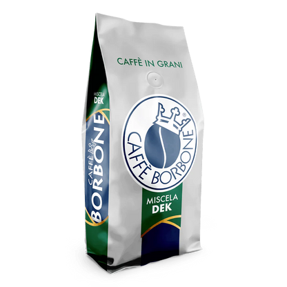 Caffè Borbone DEK decaf whole bean coffee 1kg bag