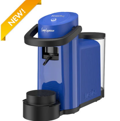 Blue Caffè Borbone Simplymoon ESE pod espresso machine included in starter bundle