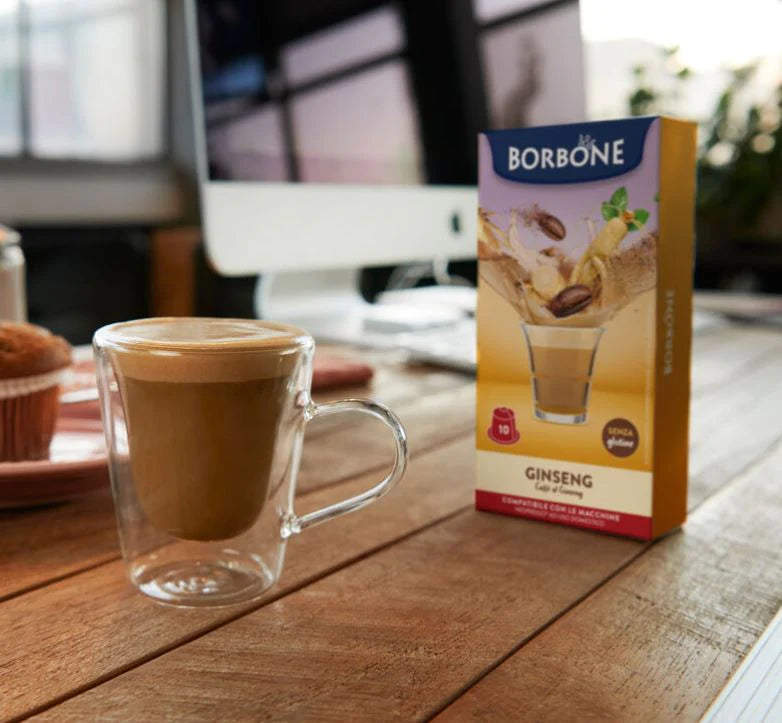 CAFFE BORBONE GINSENG COFFEE - NESPRESSO®* MACHINE COMPATIBLE CAPSULES - 10PK