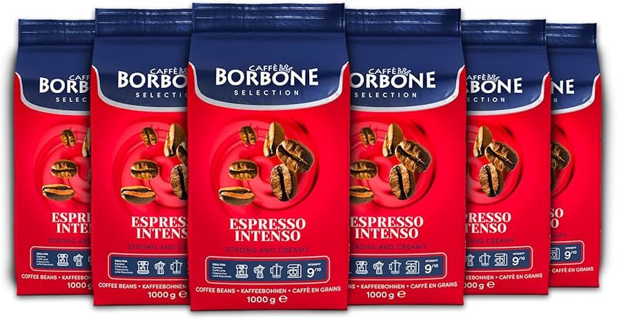 CAFFE BORBONE ESPRESSO INTENSO [9/10 Intensity] - 1KG - WHOLE COFFEE BEANS