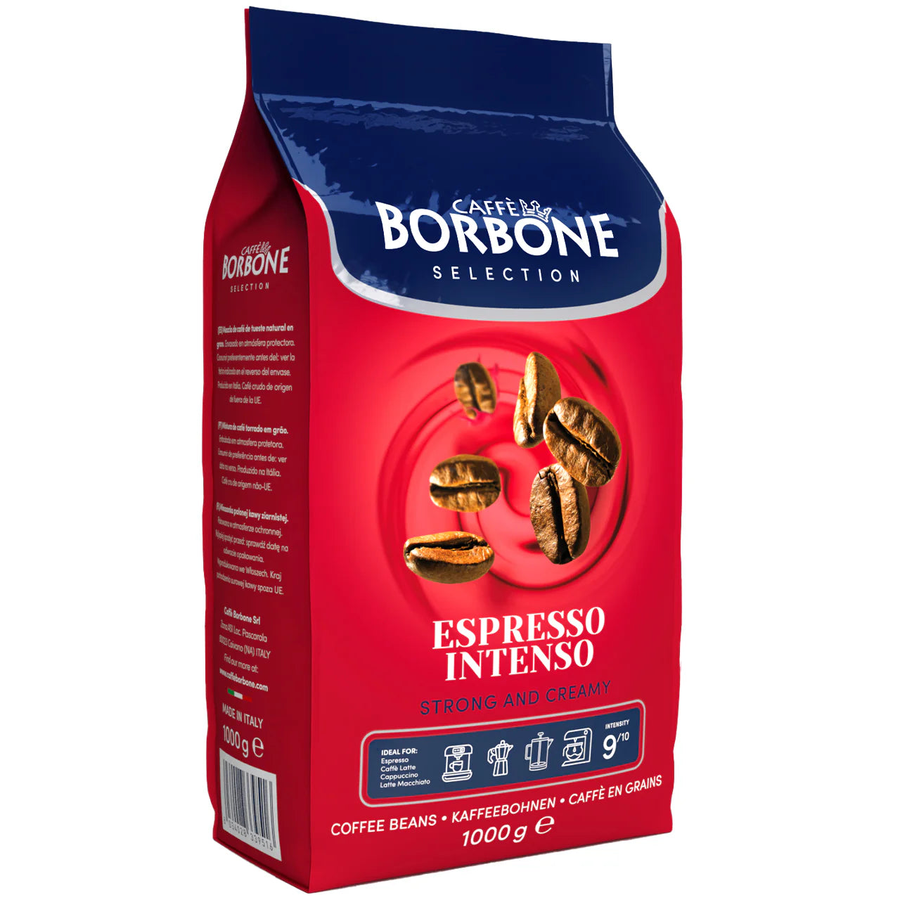 CAFFE BORBONE ESPRESSO INTENSO [9/10 Intensity] - 1KG - WHOLE COFFEE BEANS