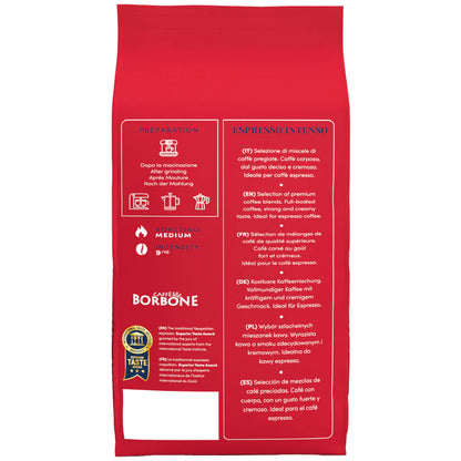 CAFFE BORBONE ESPRESSO INTENSO [9/10 Intensity] - 1KG - WHOLE COFFEE BEANS