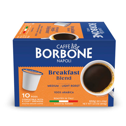 Caffe Borbone Breakfast Blend [8/10 Intensity] K-CUP 10 pack