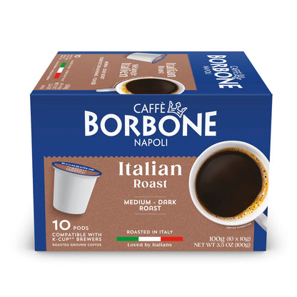 Caffe Borbone Italian Roast [9/10 Intensity] K-CUP 10 pack