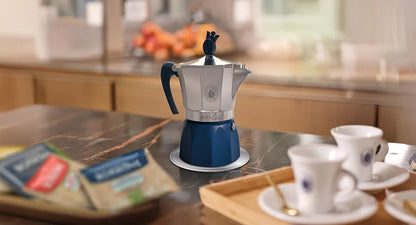Caffè Borbone MokaCiao Induction Moka Pot + 15 Free Pods