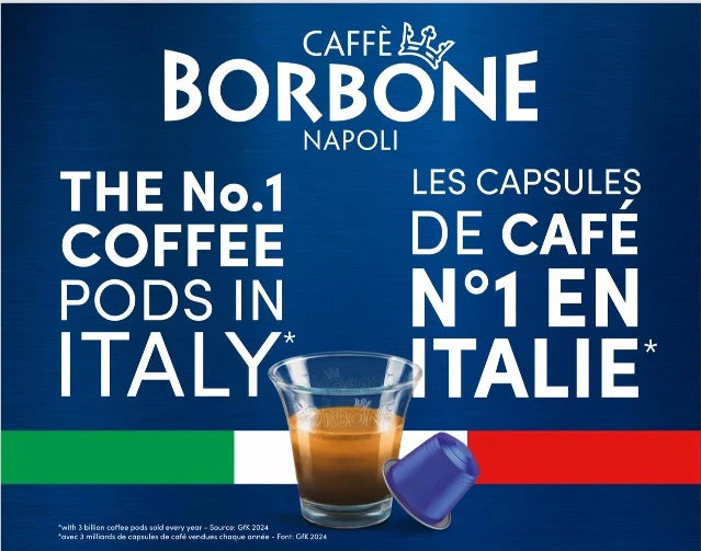BORBONE Red Blend [9.5/10 Intensity] - Nespresso®* Machine Compatible Capsules - 50PK