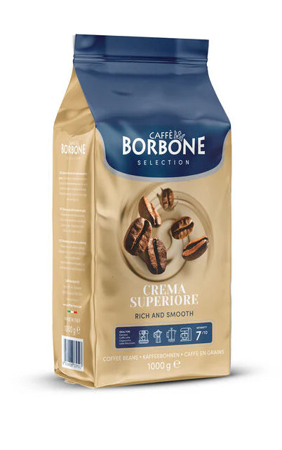 CAFFE BORBONE CREMA SUPERIORE [7/10 Intensity] - 1KG - WHOLE COFFEE BEANS